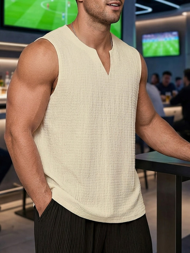 Tilman | Lässiges Ärmelloses Tanktop