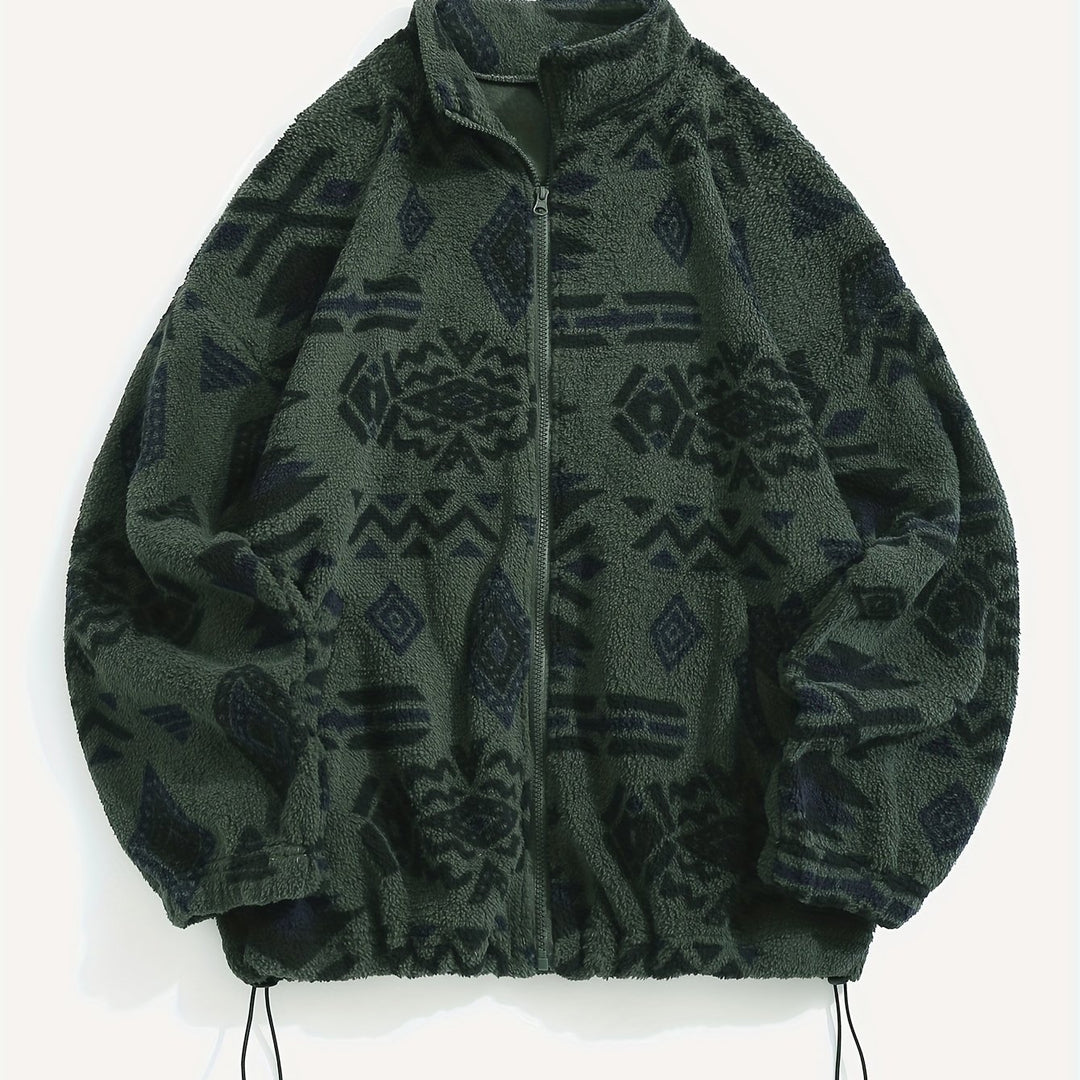 Silvia | Kuschelige Ethno-Jacke mit Muster