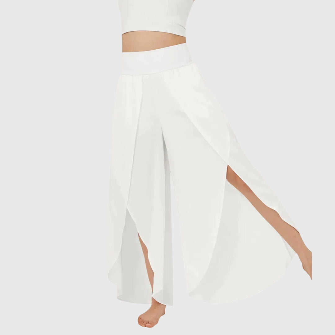 Britta | Fließende Weithose mit Schlitzdesign