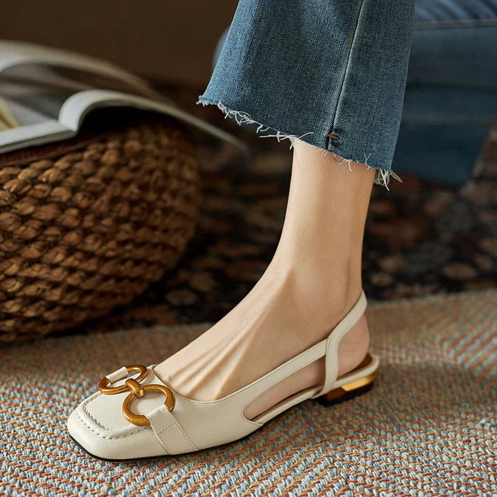 Sabine | Elegante Slingpumps mit Zierschnalle