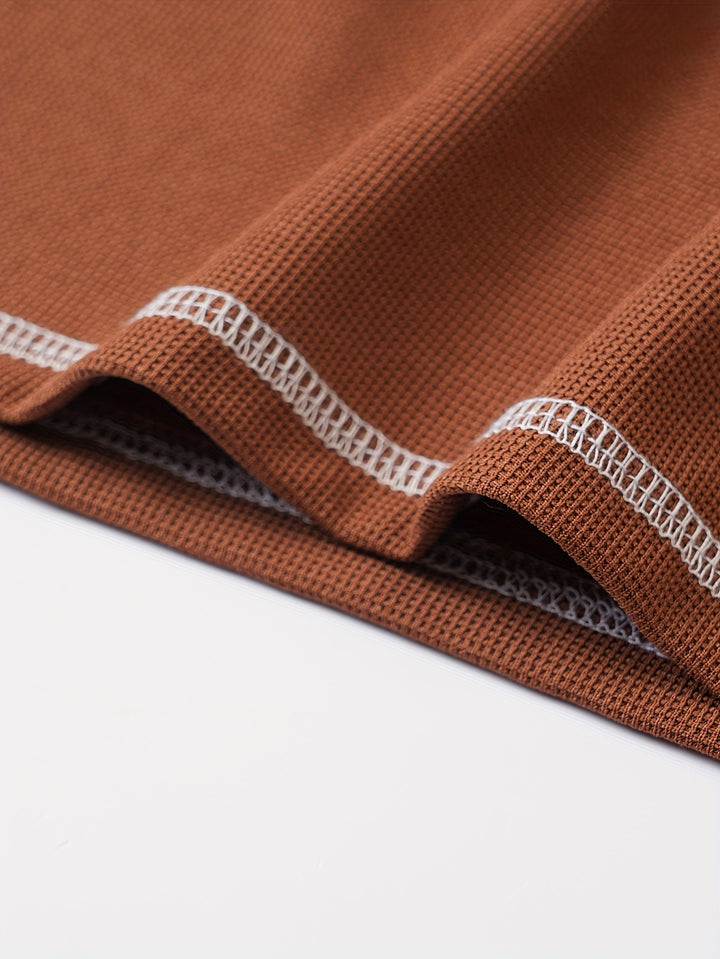 Jörg | Sportliches Kurzarm-Henleyshirt