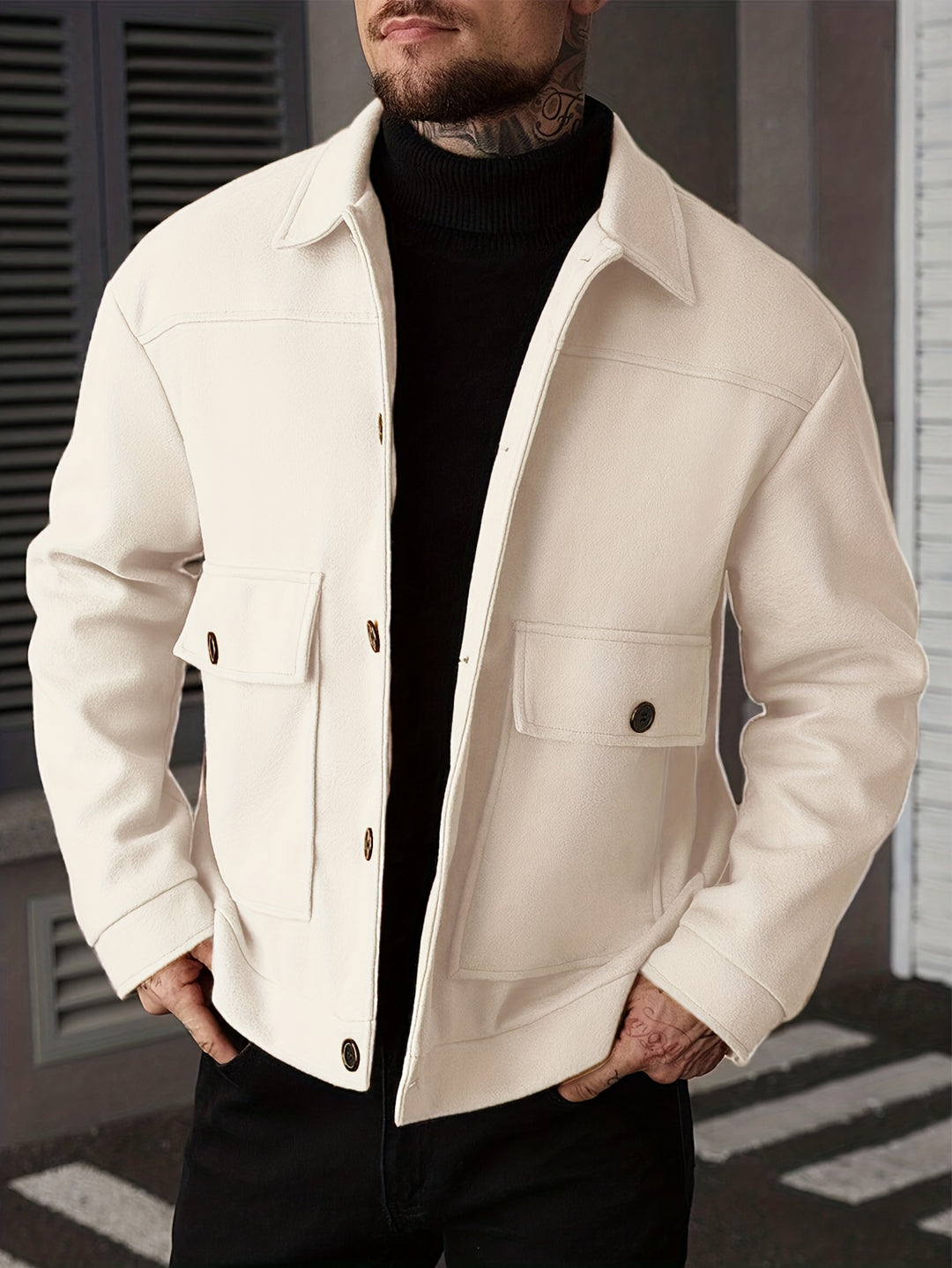 Christoph | Vielseitige Herrenjacke im Hemdstil