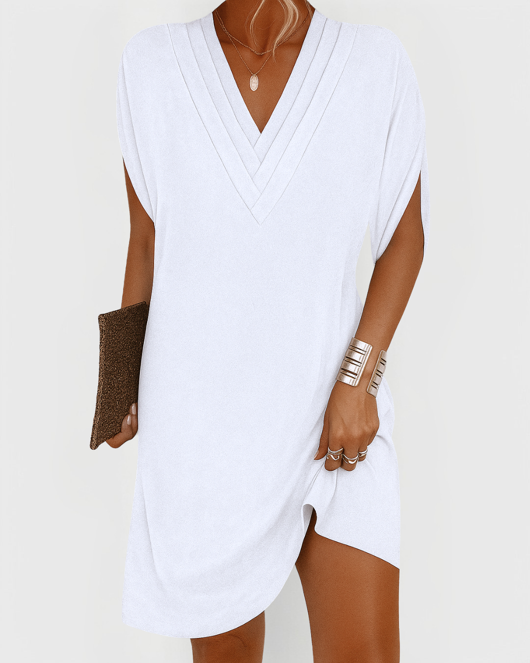 Heike | Lässiges Sommerkleid mit V-Ausschnitt