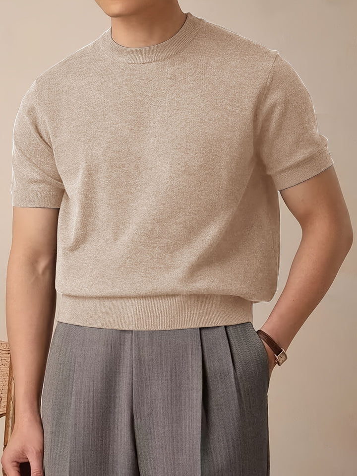 Reimund | Feingestricktes Kurzarm-Shirt