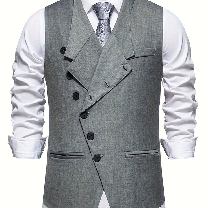 Wendelin | Elegante Anzugweste mit asymmetrischer Knopfleiste