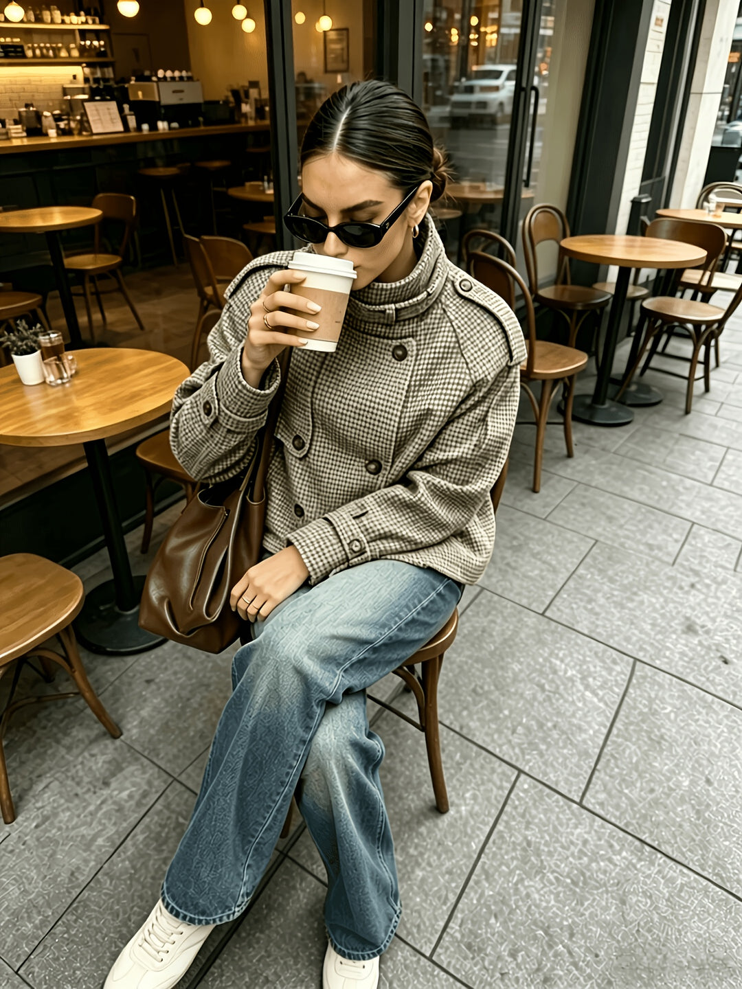 Gundula | Elegante Stehkragen-Jacke