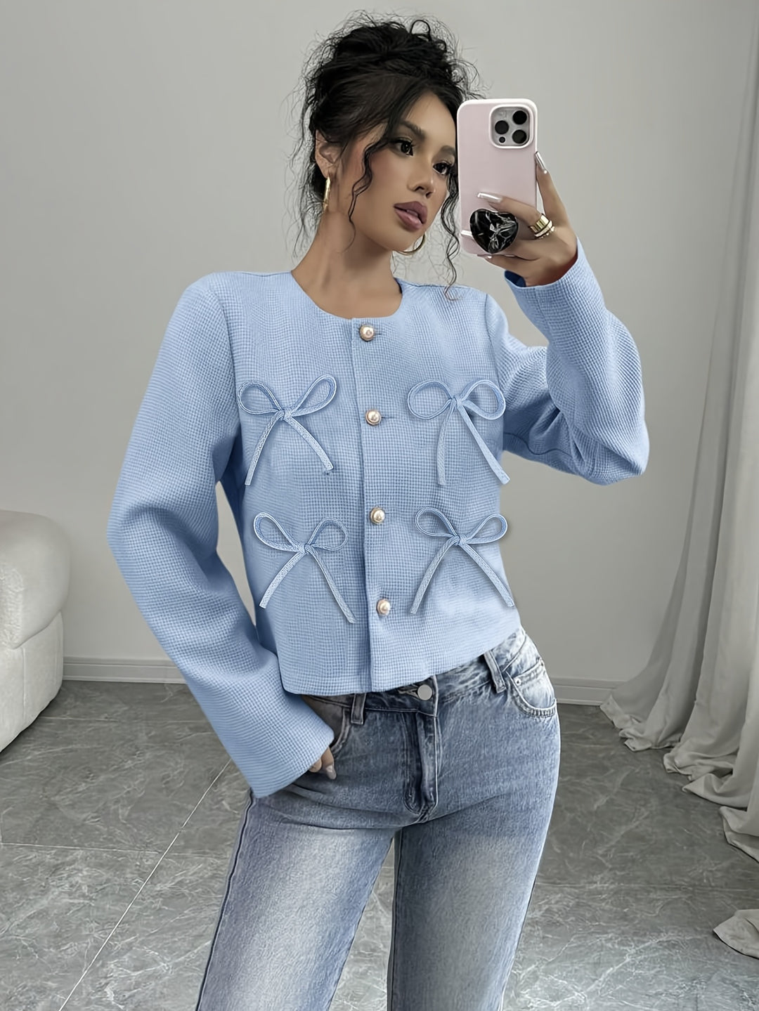 Gisela | Elegante Kurzjacke mit Schleifen
