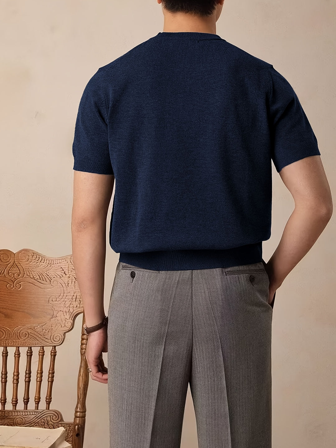 Reimund | Feingestricktes Kurzarm-Shirt