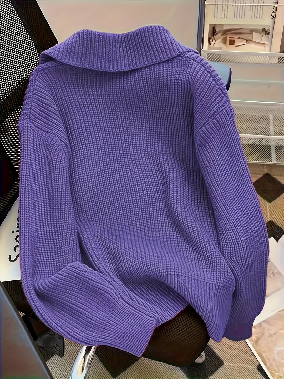 Hanne | Weicher Kragen-Strickpullover
