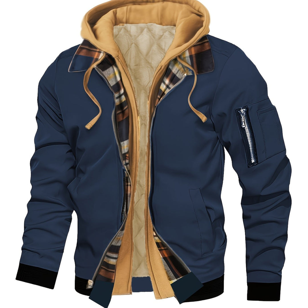 Falko | Gefütterte Kapuzenjacke mit Zipper