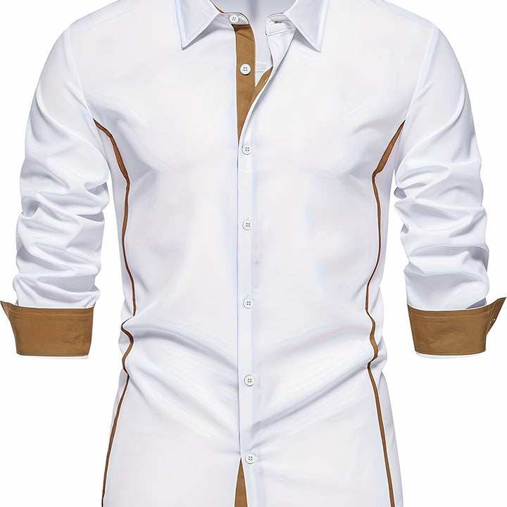 Detlef | Elegantes Kontrast-Hemd