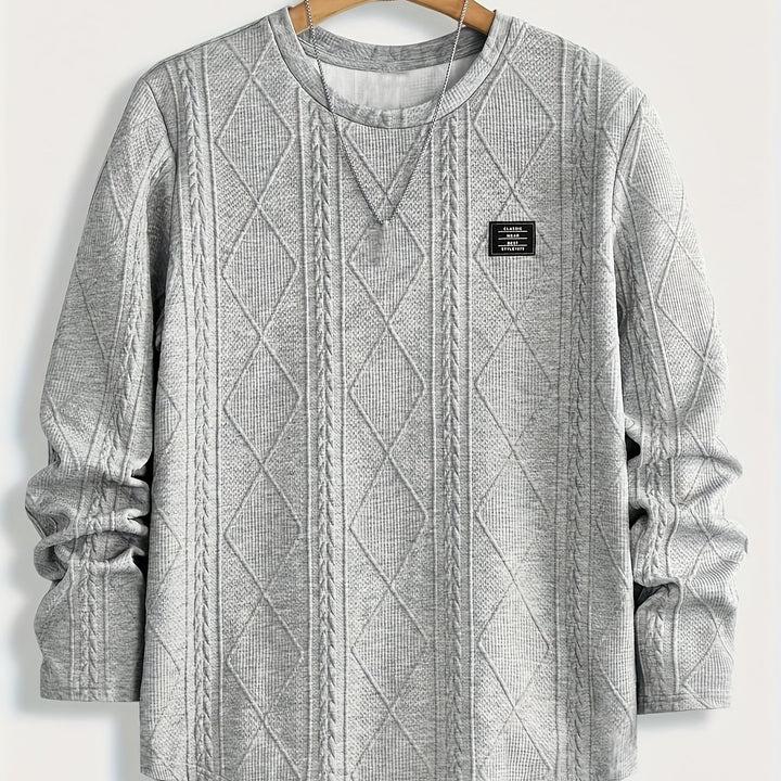 Eckhard | Strukturiertes Longsleeve