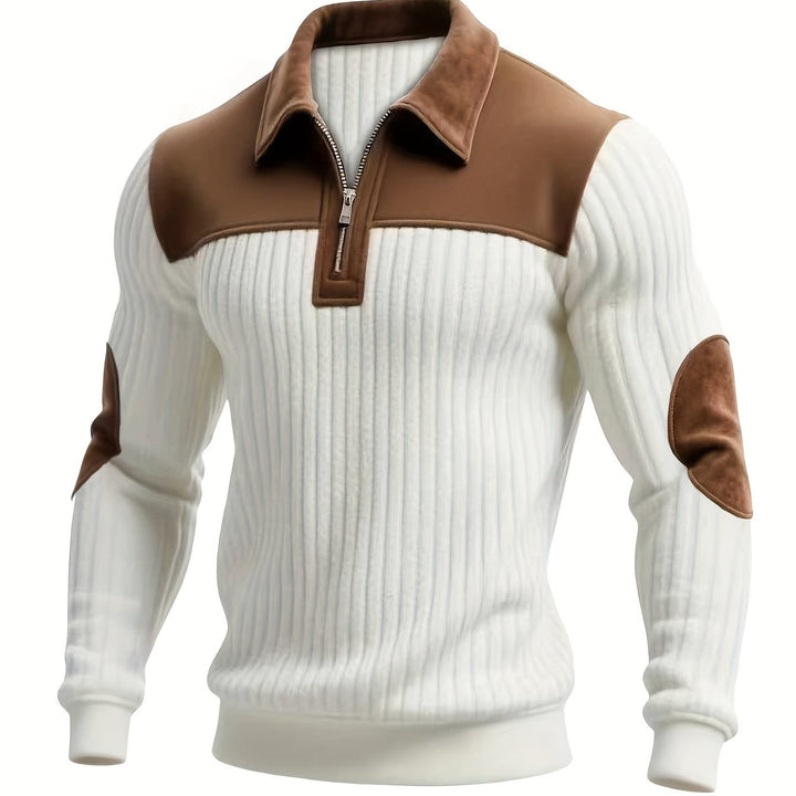 Uwe | Sportlich-eleganter Troyer-Pullover