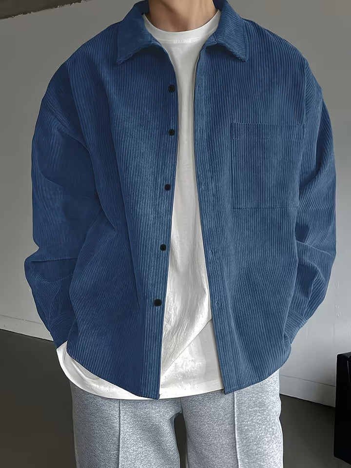 Vincent | Lässige Hemdjacke mit feiner Struktur