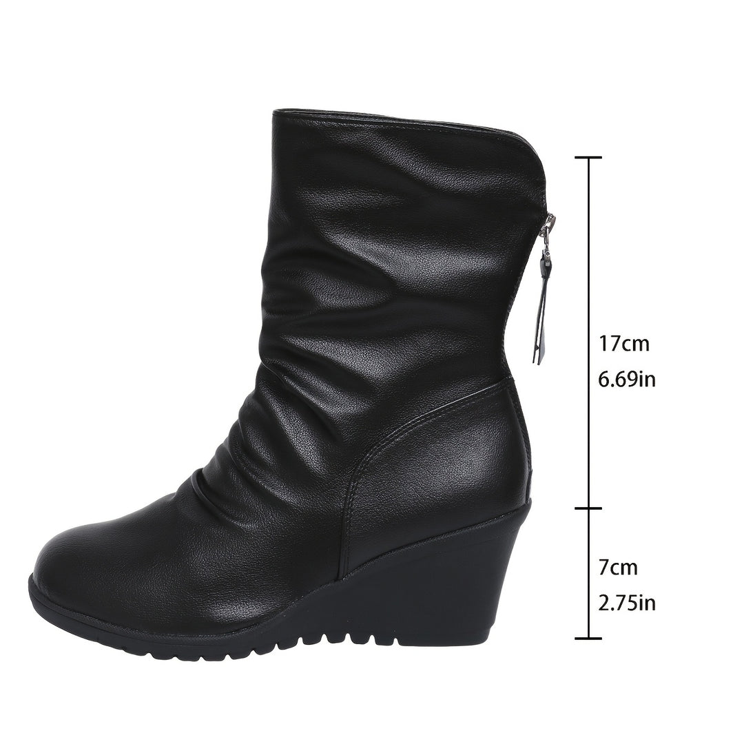Sigrun | Elegante Keilabsatz-Stiefel