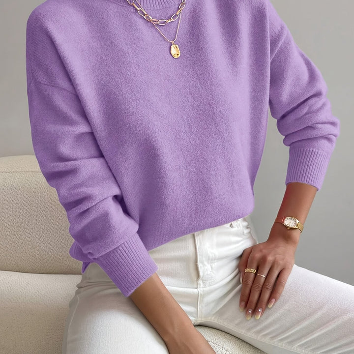Thekla | Eleganter Stehkragen-Pullover