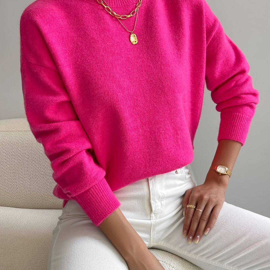 Thekla | Eleganter Stehkragen-Pullover