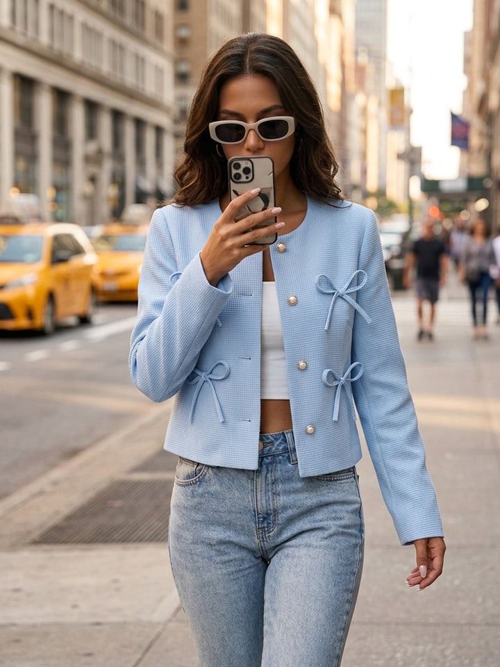 Gisela | Elegante Kurzjacke mit Schleifen