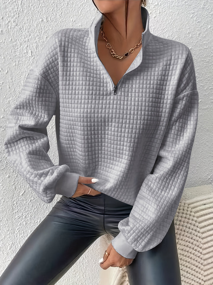Steffi | Legerer Stehkragen-Pullover