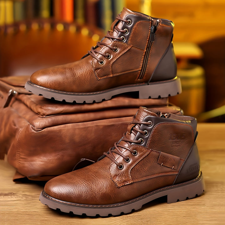 Wendelin | Robuste Schnürstiefel im Vintage-Stil