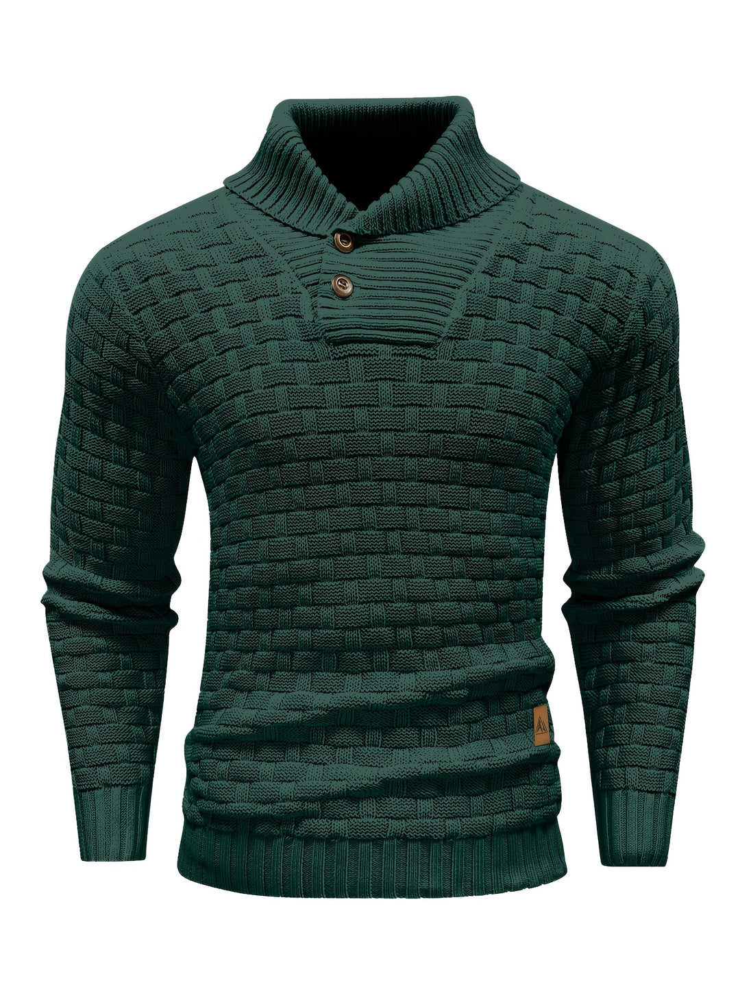 Siegfried | Strukturierter Strick-Pullover mit Schalkragen