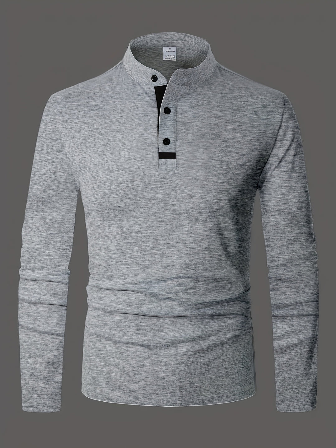 Gerd | Klassisches Langarm-Shirt mit Knopfleiste