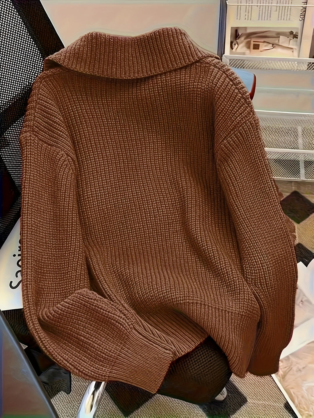 Hanne | Weicher Kragen-Strickpullover