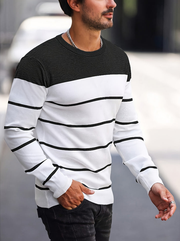 Sigmar | Zeitloser Streifen-Pullover