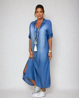 Josephine | Elegantes Maxikleid mit V-Ausschnitt