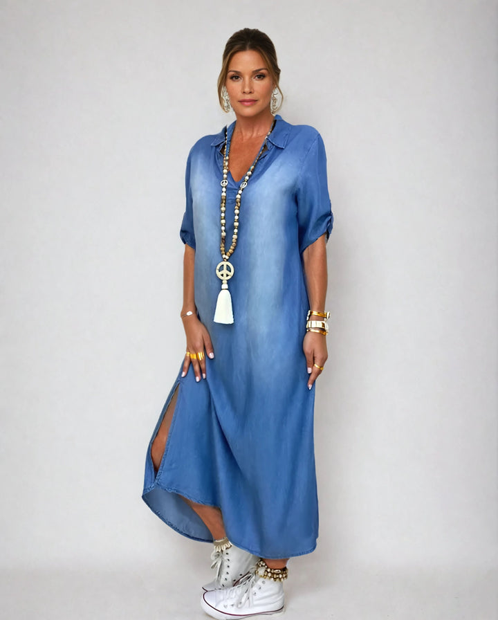 Josephine | Elegantes Maxikleid mit V-Ausschnitt