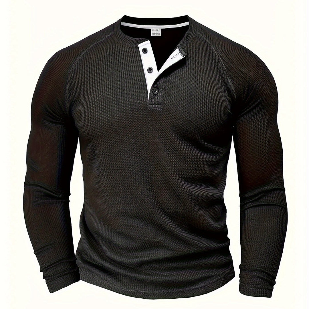 Manuel | Sportlich-eleganter Henley-Pullover