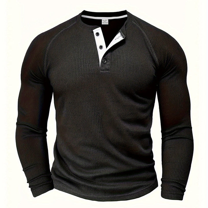 Manuel | Sportlich-eleganter Henley-Pullover