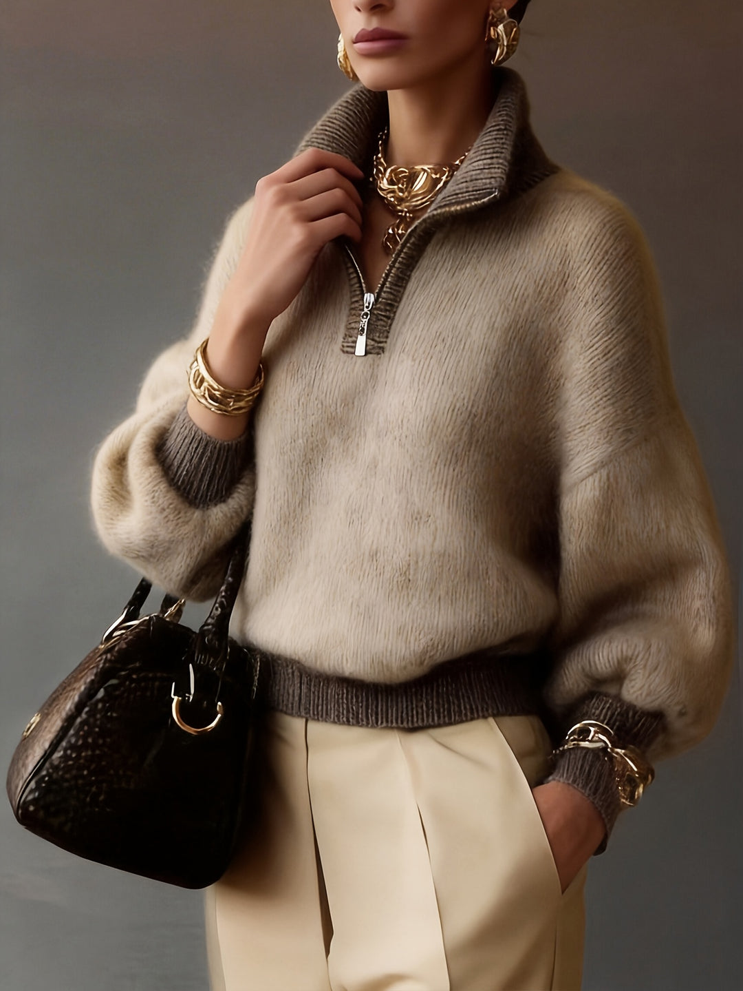 Freya | Kuscheliger Troyer-Pullover
