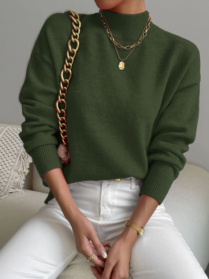Thekla | Eleganter Stehkragen-Pullover
