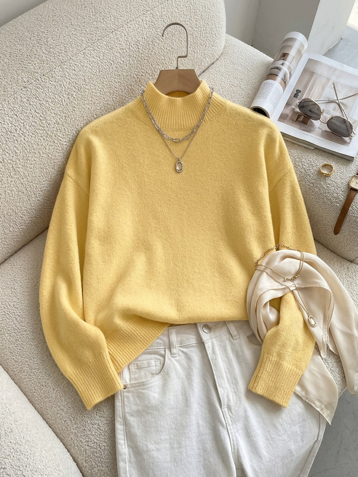 Thekla | Eleganter Stehkragen-Pullover