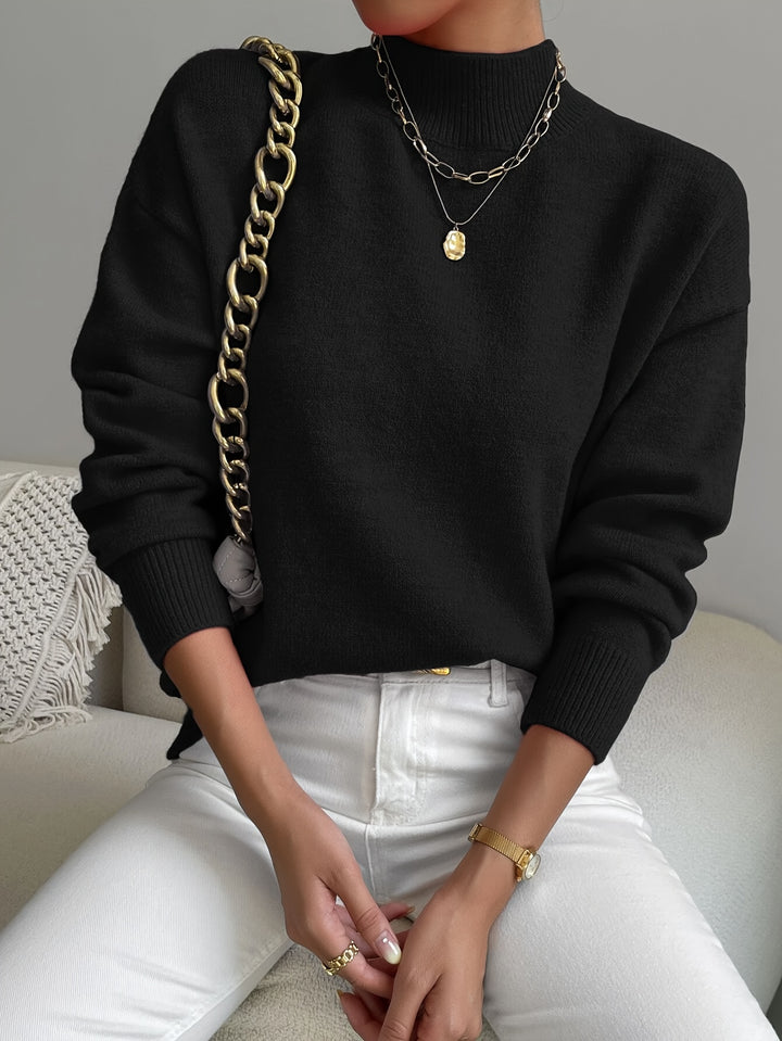Thekla | Eleganter Stehkragen-Pullover