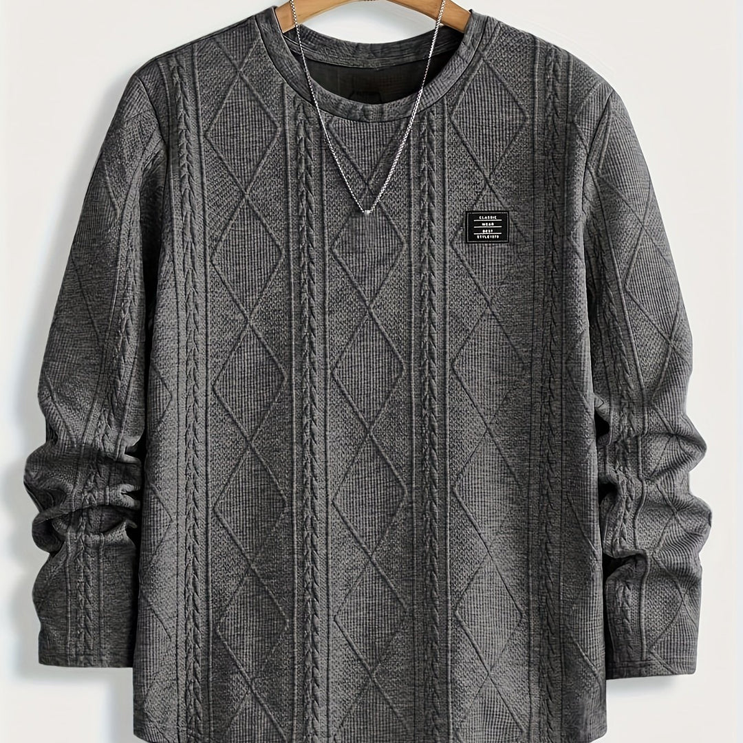 Eckhard | Strukturiertes Longsleeve