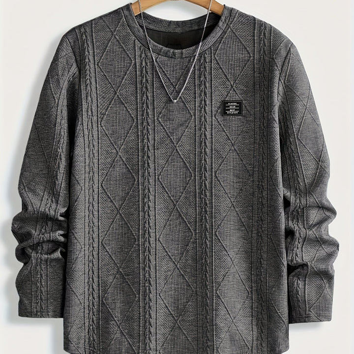 Eckhard | Strukturiertes Longsleeve