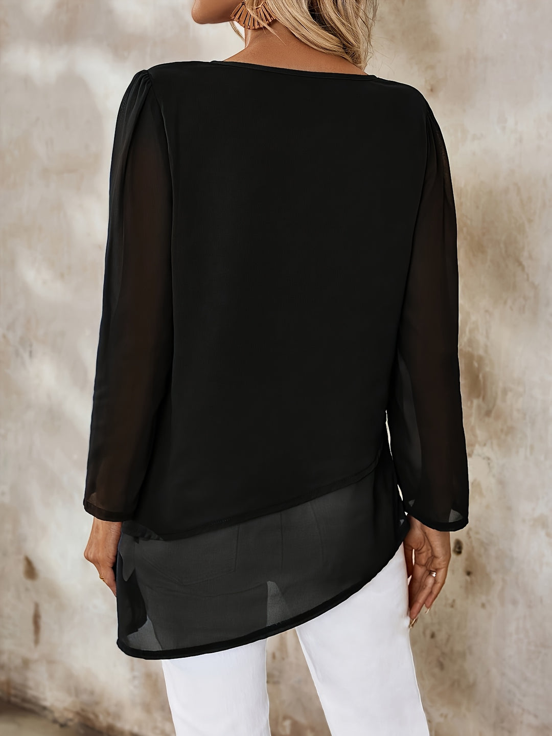 Marga | Elegante Bluse mit Lagen-Optik