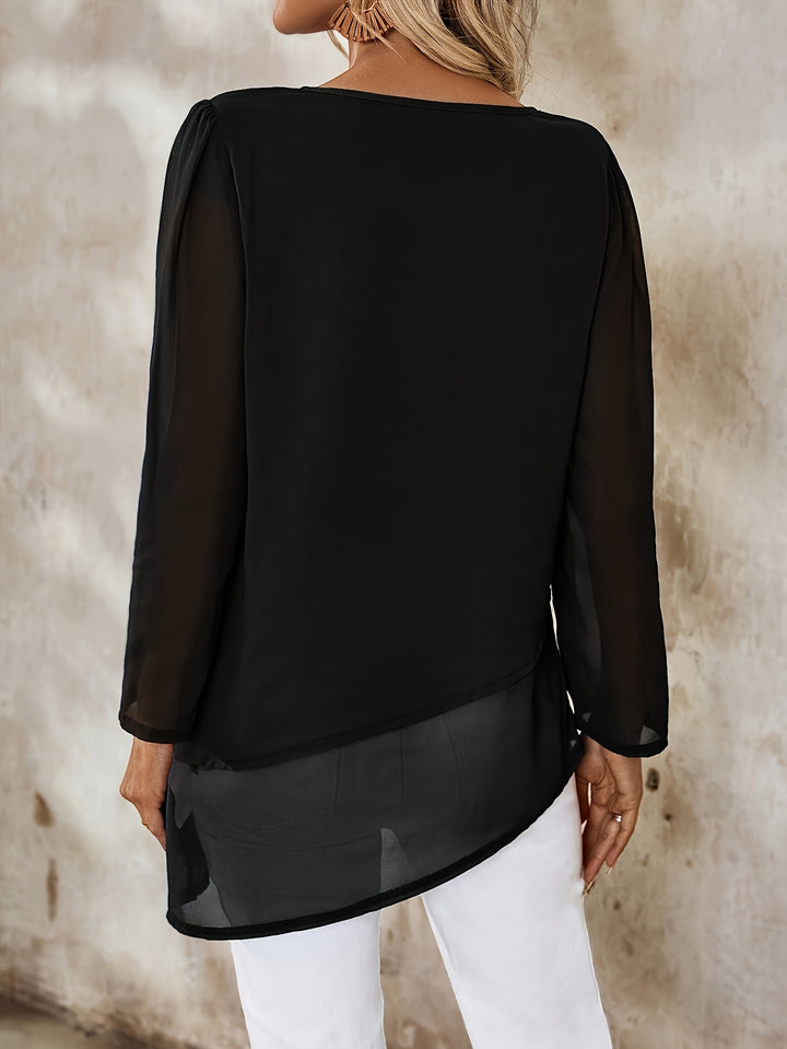 Marga | Elegante Bluse mit Lagen-Optik
