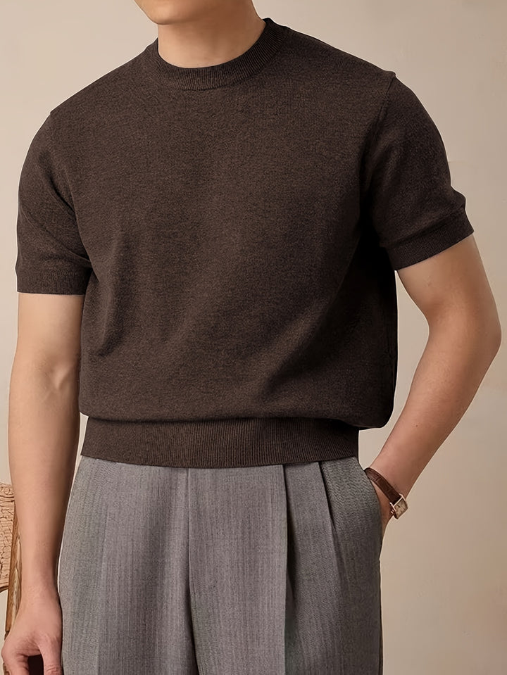 Reimund | Feingestricktes Kurzarm-Shirt