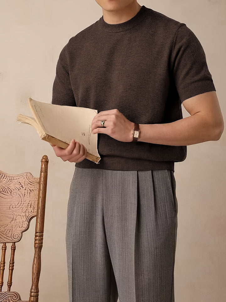 Reimund | Feingestricktes Kurzarm-Shirt