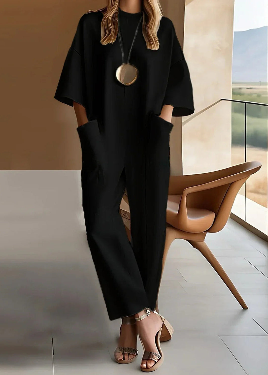 Monika | Eleganter Jumpsuit mit weiten Ärmeln