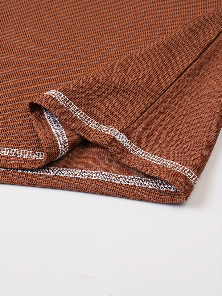 Jörg | Sportliches Kurzarm-Henleyshirt