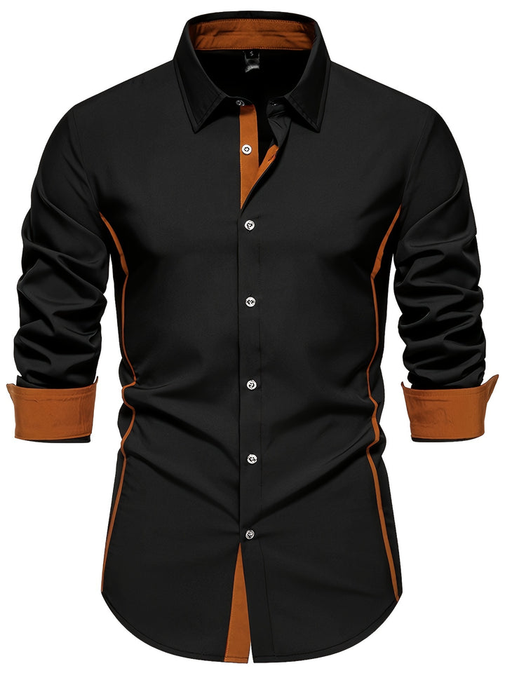 Karl | Elegantes Langarmhemd mit Kontrastdetails