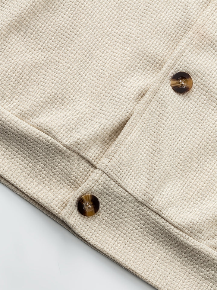 Harald | Strukturierte Hemdjacke mit Knopfleiste
