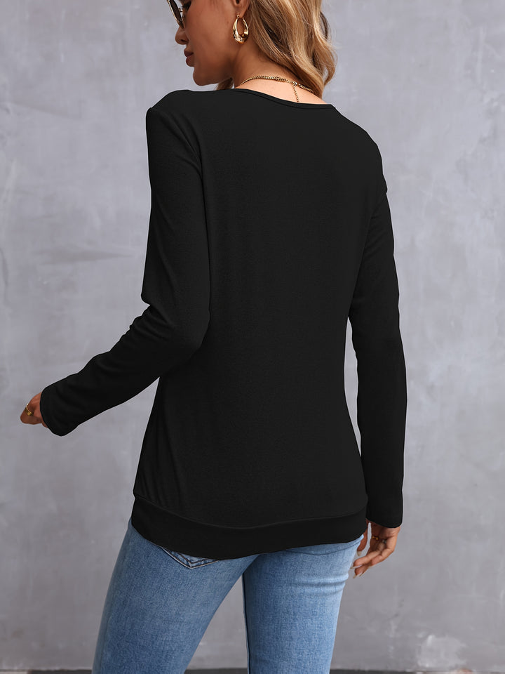 Bianca | Elegantes Longshirt mit V-Ausschnitt