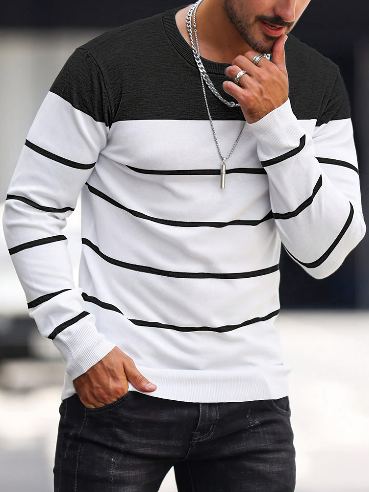 Sigmar | Zeitloser Streifen-Pullover