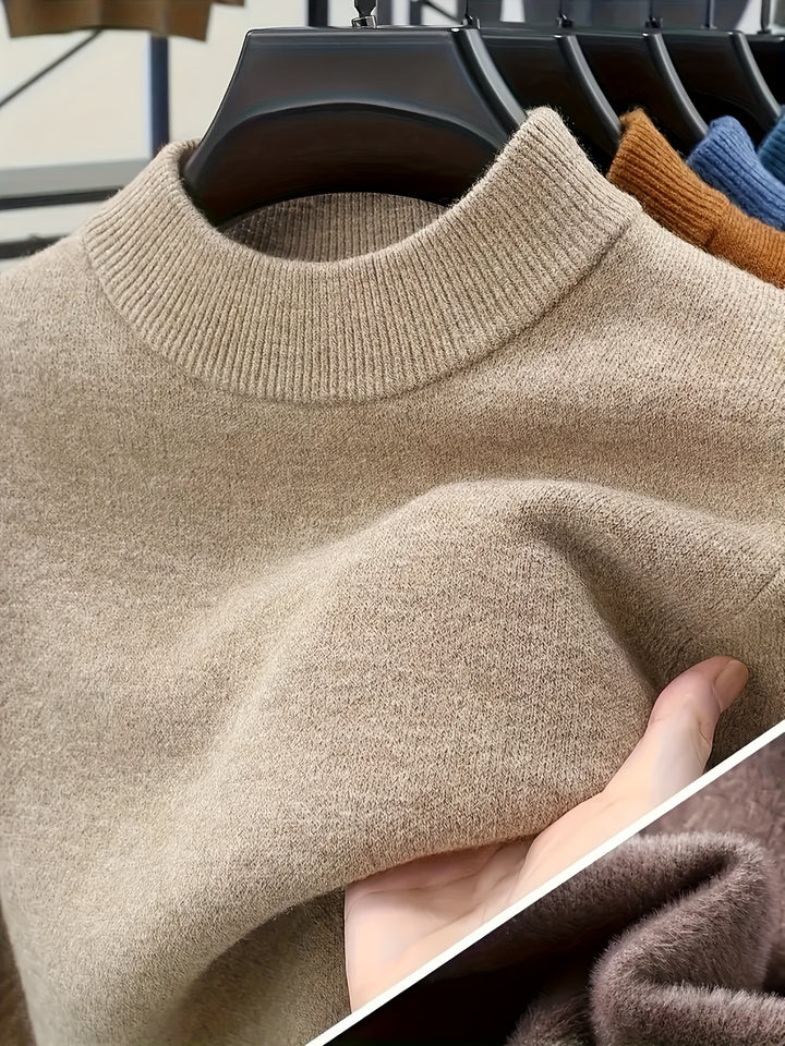 Henning | Weicher Stehkragen-Pullover
