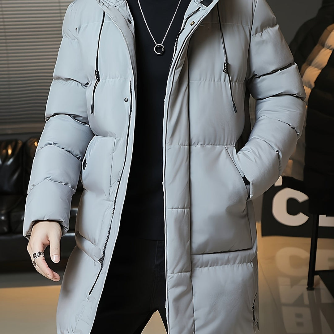 Valentin | Langer Kapuzen-Parka mit Wärmefütterung